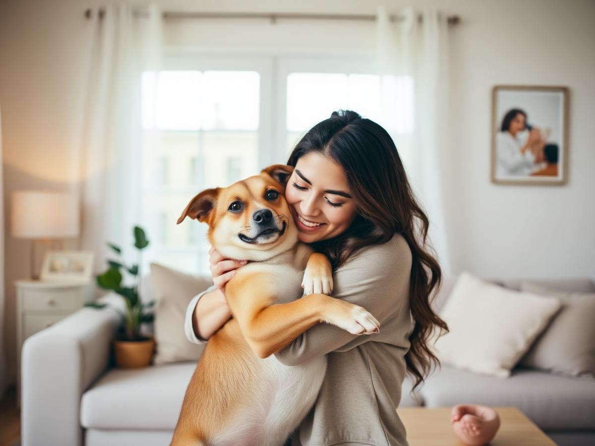 Familia con mascota